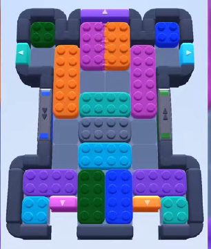 Color Block Jam level 499 / 907 / 1393: screenshot of the board
