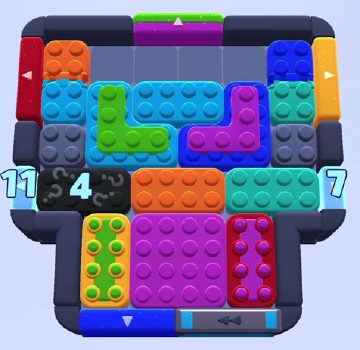Color Block Jam level 1124 / 1138: screenshot of the board
