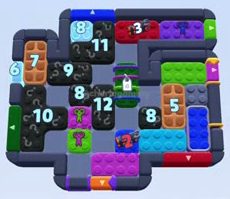 Color Block Jam level: screenshot of the board