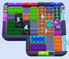 Color Block Jam level 1137 / 2037: screenshot of the board