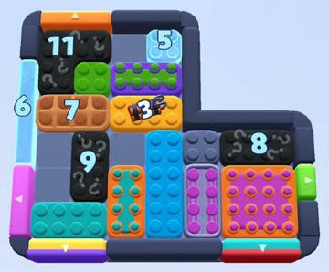 Color Block Jam level 1137: screenshot of the board