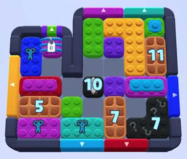 Color Block Jam level 1367 / 1371 / 1368 / 1377 / 2285: screenshot of the board