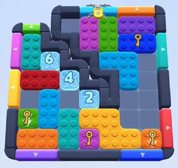 Color Block Jam level 829 / 1727: screenshot of the board