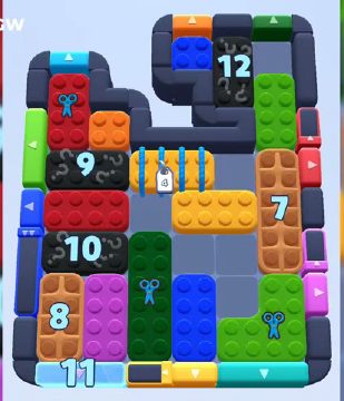 Color Block Jam level 998 / 991 / 1897 / 2207: screenshot of the board