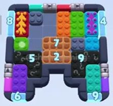 Color Block Jam level 1147: screenshot of the board