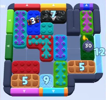 Color Block Jam level 1067 / 1962: screenshot of the board