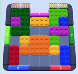 Color Block Jam level 97 / 485 / 935 / 1491: screenshot of the board