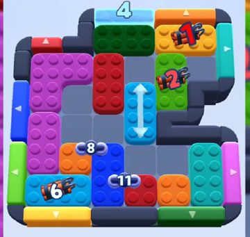 Color Block Jam level 792 / 791: screenshot of the board