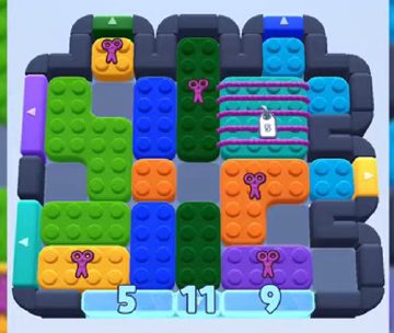 Color Block Jam level 603 / 1525: screenshot of the board