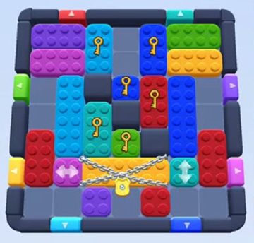 Color Block Jam level 156 / 544 / 994 / 1667: screenshot of the board