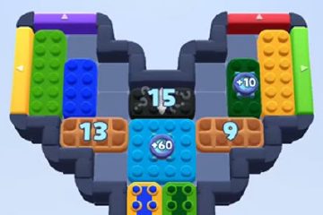 Color Block Jam level 1086: screenshot of the board