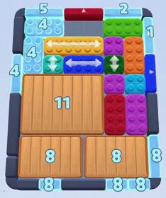 Color Block Jam level: screenshot of the board