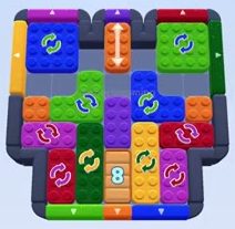 Color Block Jam level 1253 / 1246 / 1249: screenshot of the board