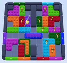 Color Block Jam level: screenshot of the board