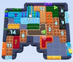 Color Block Jam level: screenshot of the board
