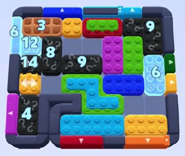 Color Block Jam level 1356 / 1401 / 2264 / 2269: screenshot of the board