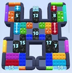 Color Block Jam level 720 / 715: screenshot of the board
