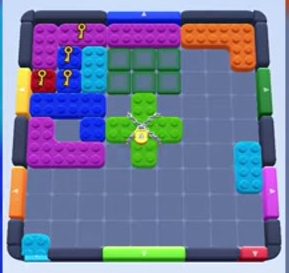 Color Block Jam level 131: screenshot of the board