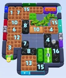 Color Block Jam level 1624 / 2535: screenshot of the board