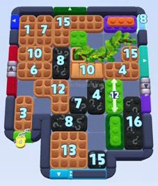 Color Block Jam level: screenshot of the board