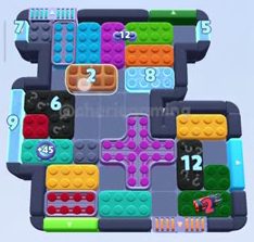 Color Block Jam level: screenshot of the board