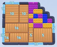Color Block Jam level: screenshot of the board