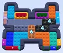 Color Block Jam level 1155: screenshot of the board