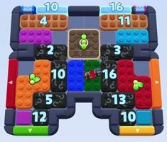 Color Block Jam level 1581 / 2492: screenshot of the board