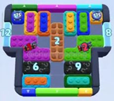 Color Block Jam level 1016 / 1017 / 1928: screenshot of the board