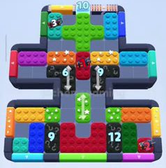 Color Block Jam level 895 / 933 / 1790: screenshot of the board