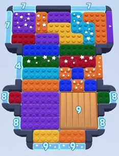 Color Block Jam level: screenshot of the board