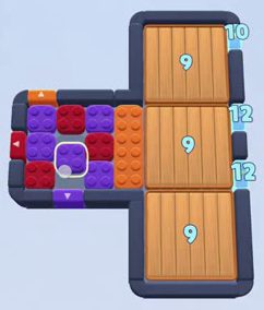 Color Block Jam level: screenshot of the board