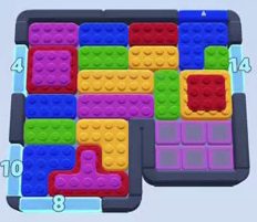 Color Block Jam level: screenshot of the board