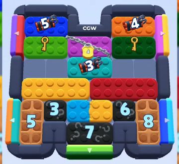 Color Block Jam level 944 / 982 / 1840: screenshot of the board