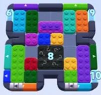 Color Block Jam level 1194: screenshot of the board