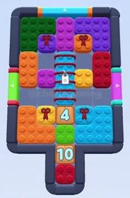 Color Block Jam level 442 / 836 / 1336: screenshot of the board