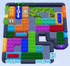 Color Block Jam level: screenshot of the board