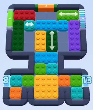 Color Block Jam level 423 / 1317: screenshot of the board