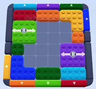 Color Block Jam level 1502: screenshot of the board