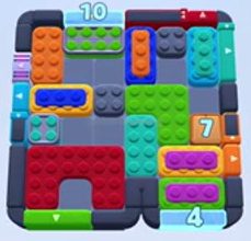 Color Block Jam level 1232 / 1230 / 1234: screenshot of the board