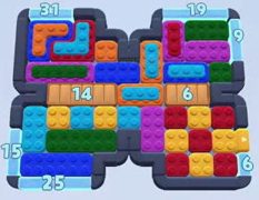 Color Block Jam level: screenshot of the board