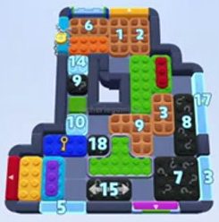 Color Block Jam level 1576 / 2487: screenshot of the board