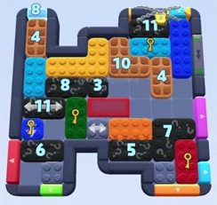 Color Block Jam level: screenshot of the board