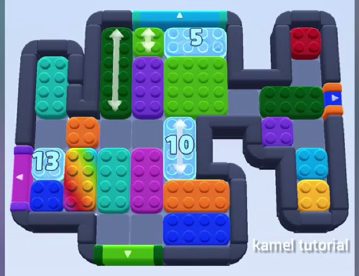 Color Block Jam level 462 / 856 / 1356: screenshot of the board