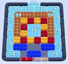 Color Block Jam level 1635 / 1697 / 2629: screenshot of the board