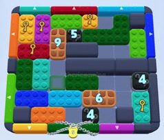 Color Block Jam level: screenshot of the board