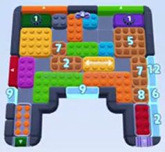 Color Block Jam level 1444 / 1433 / 1436: screenshot of the board