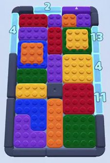 Color Block Jam level: screenshot of the board