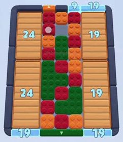 Color Block Jam level: screenshot of the board