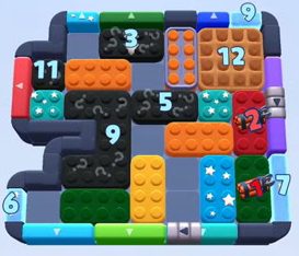 Color Block Jam level 1120 / 1119 / 2021: screenshot of the board